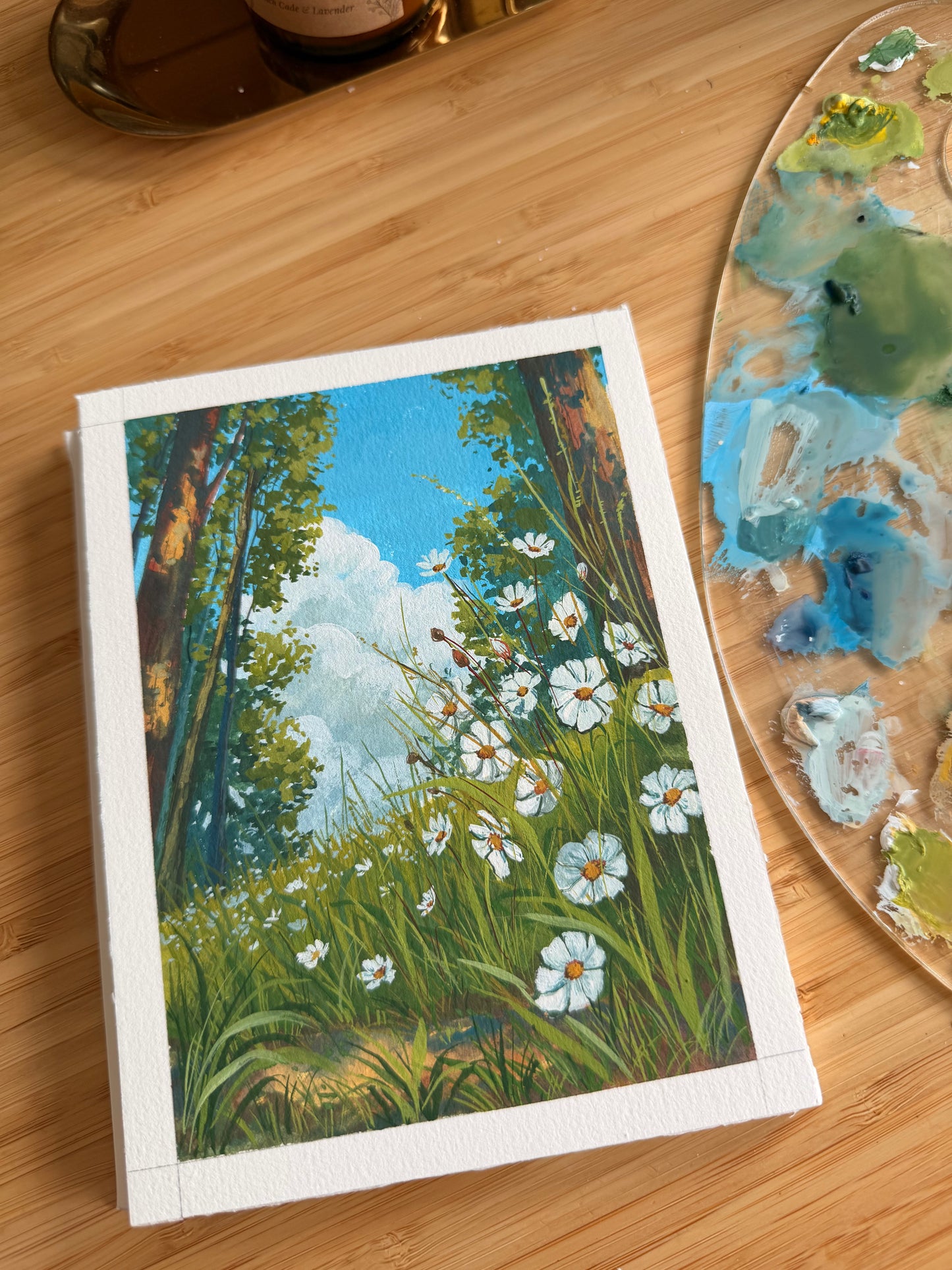 Mountain side wildflowers - summer breeze