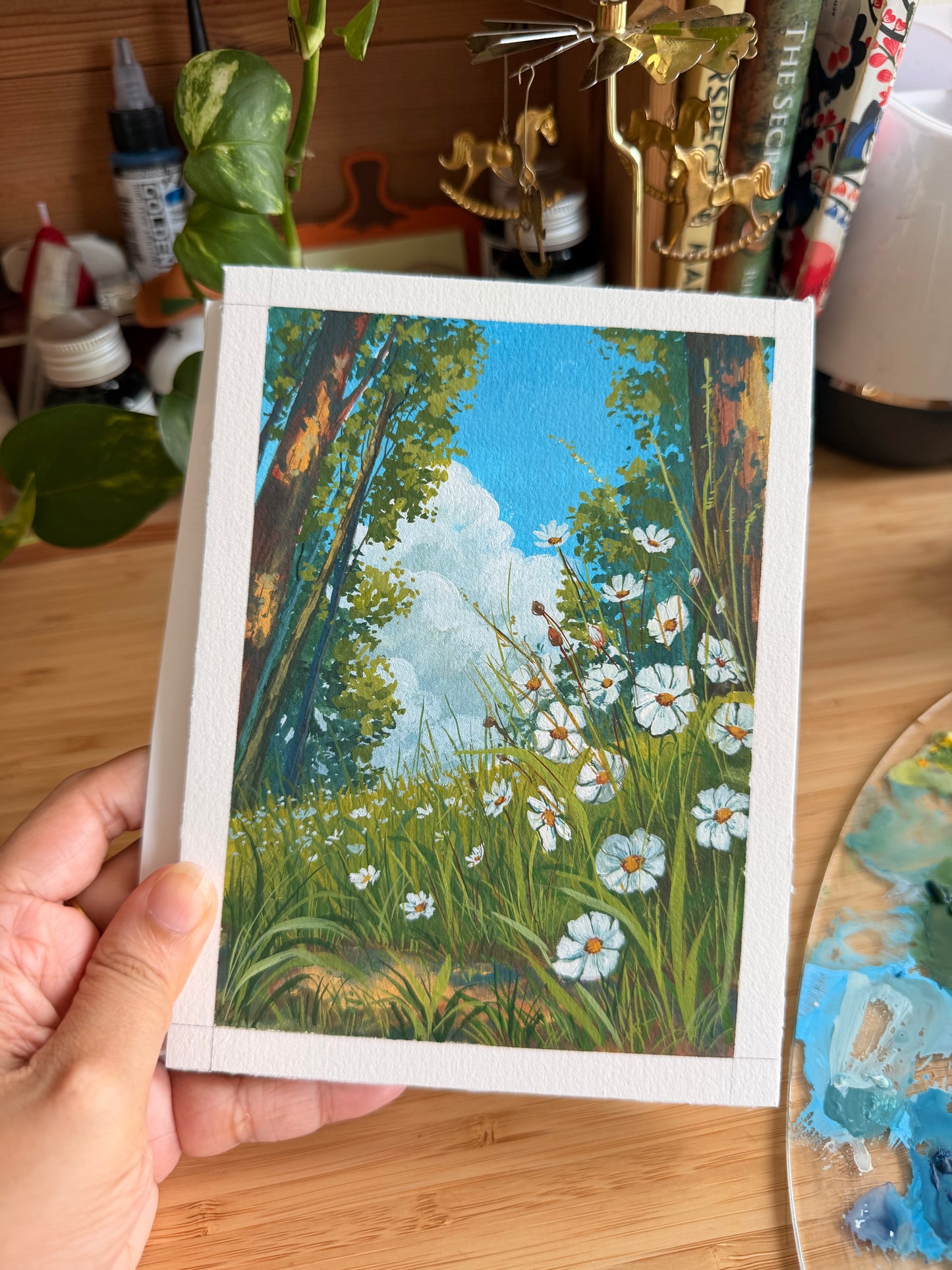 Mountain side wildflowers - summer breeze
