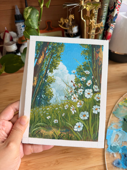 Mountain side wildflowers - summer breeze