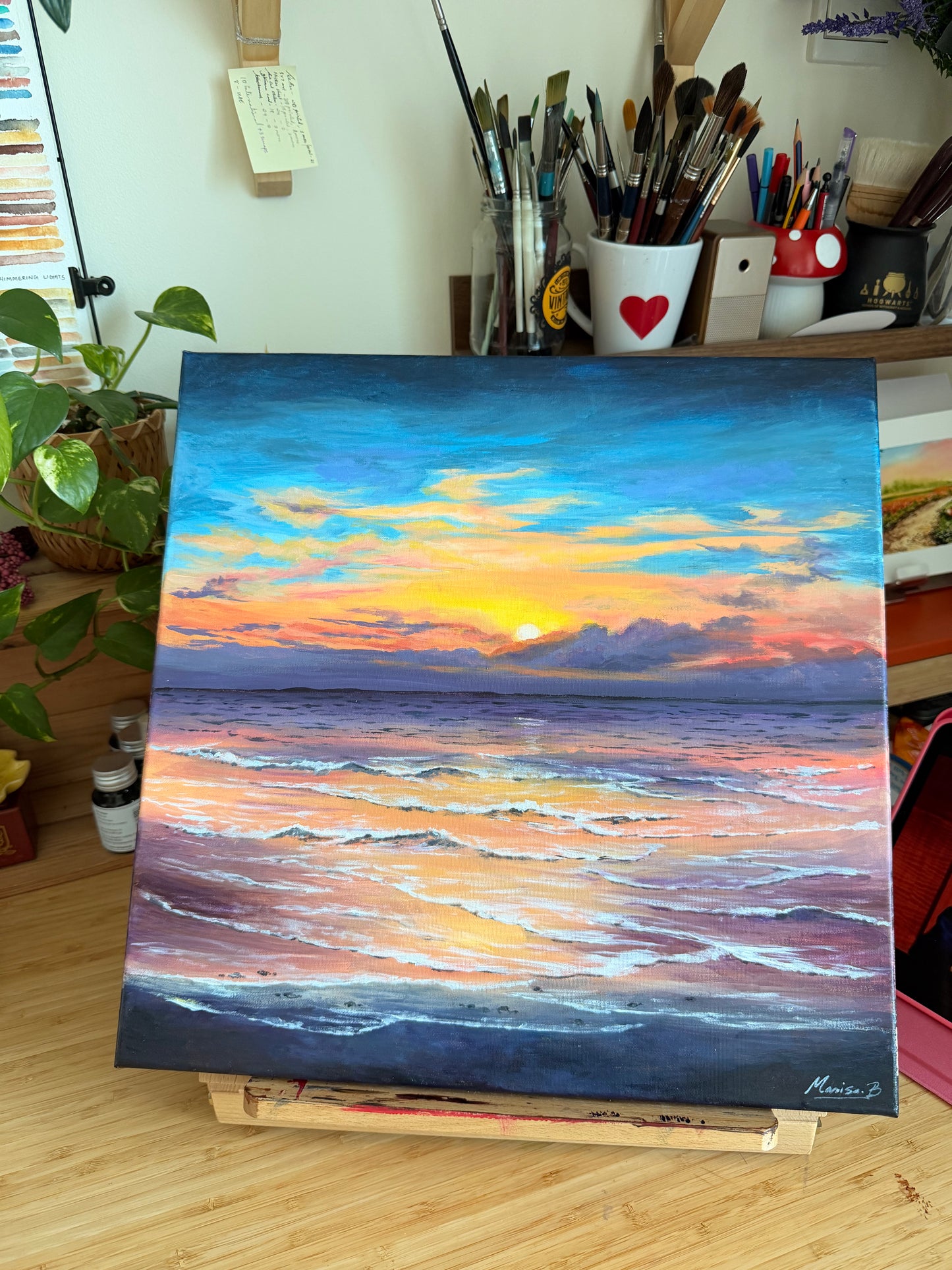 Serene - sunset on beach